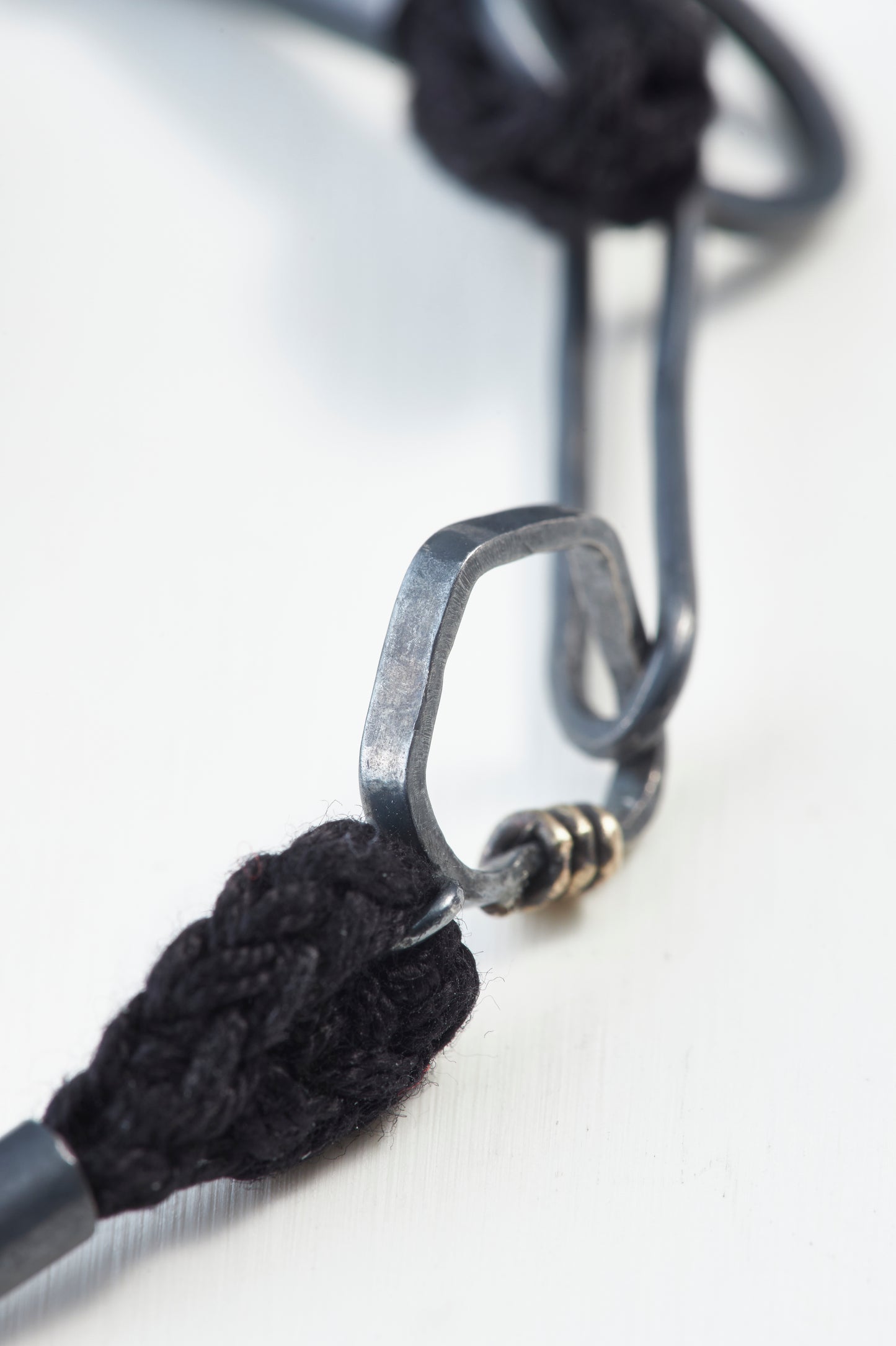 Cotton code Necklace Black 60cm