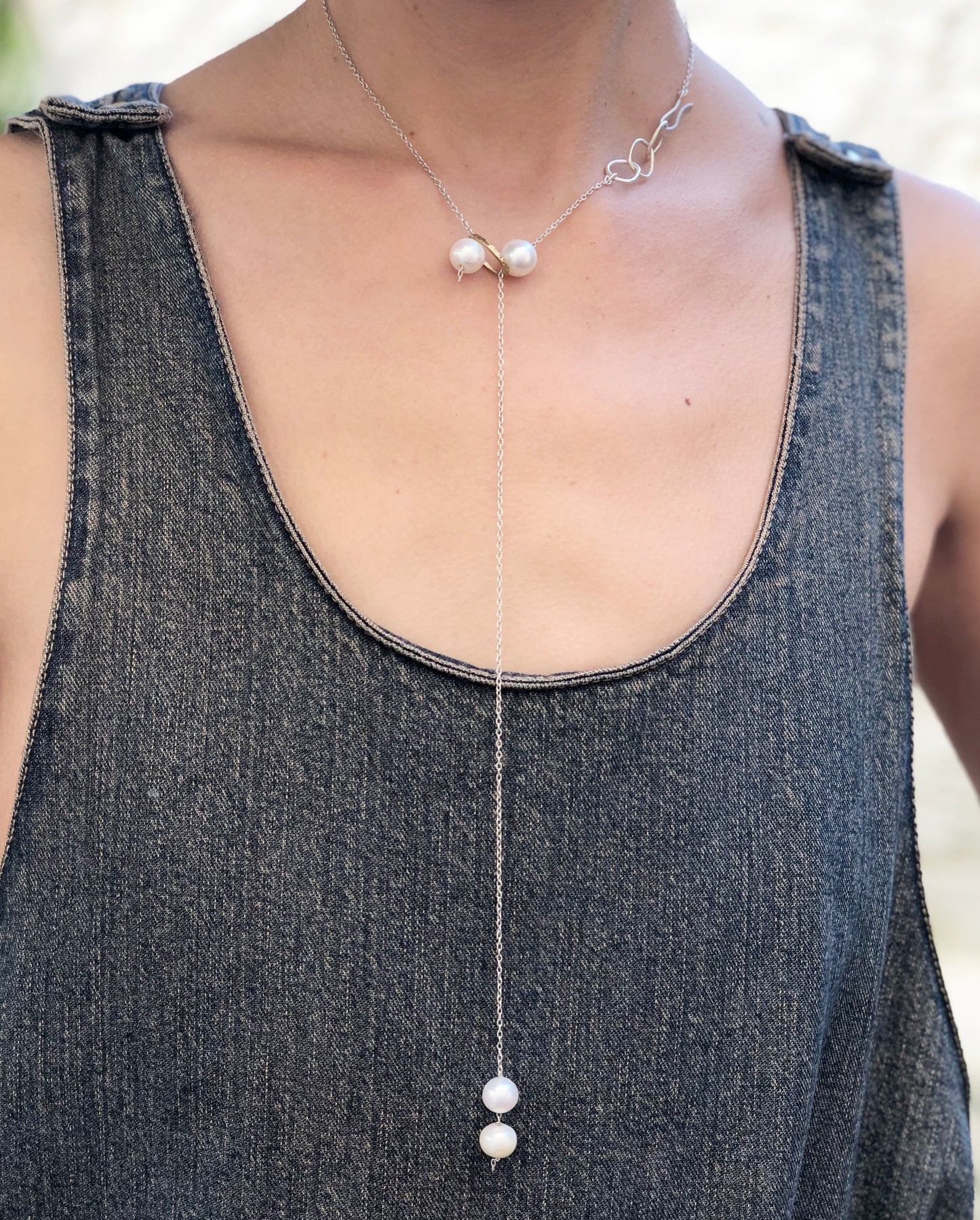 White Tassel Necklace