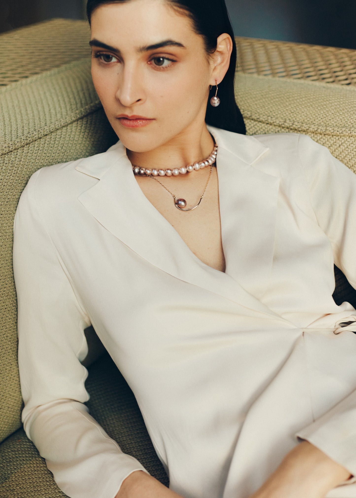 Near The Beach At Dusk Earring