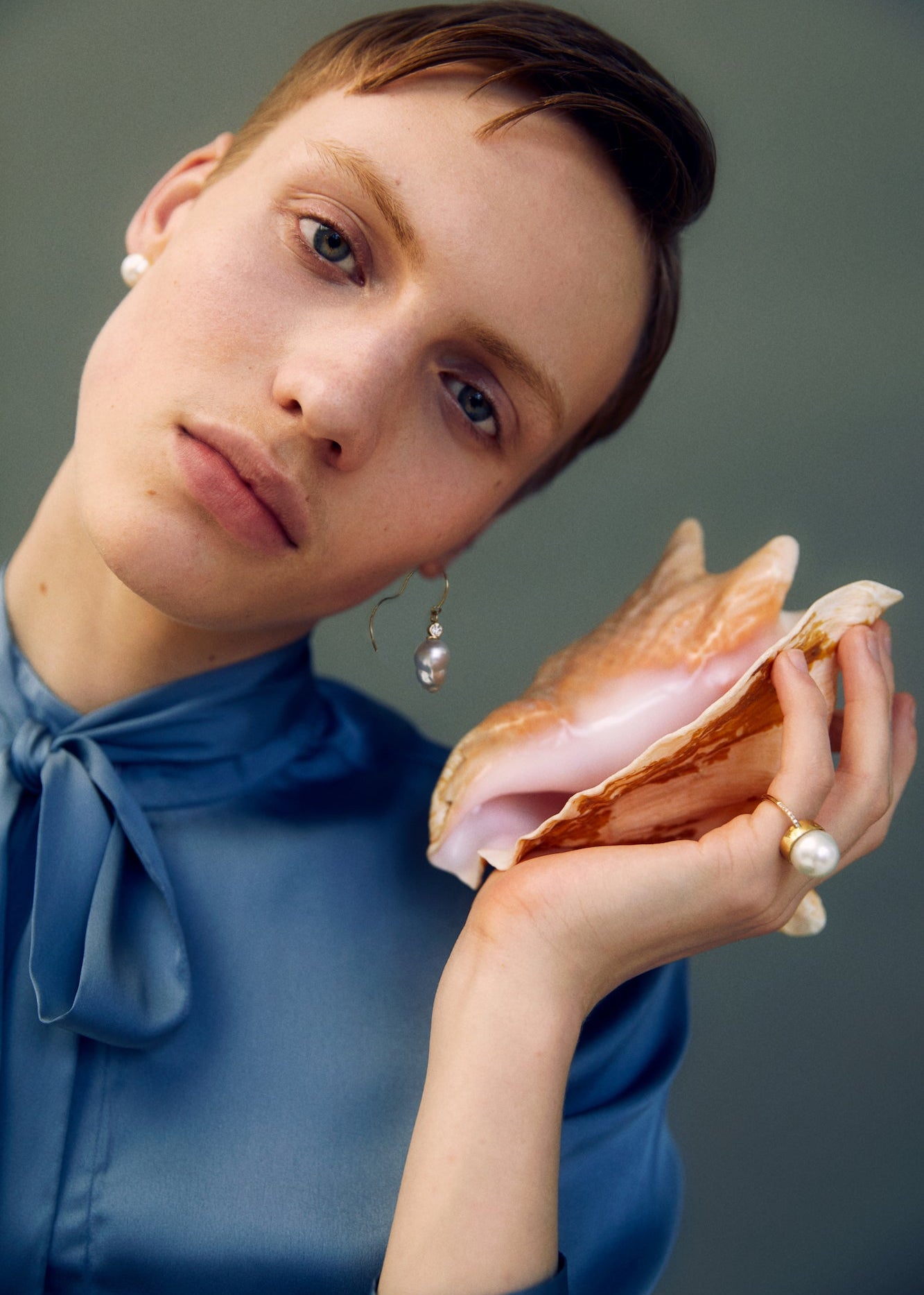 White Stones Drop Earring