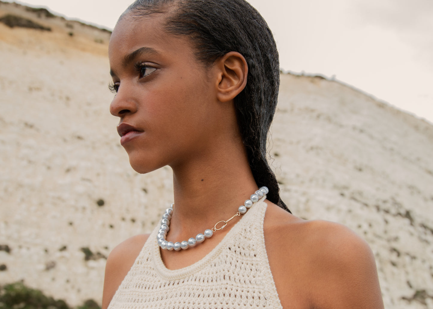 Blue & Gold South Sea Pearl Necklace