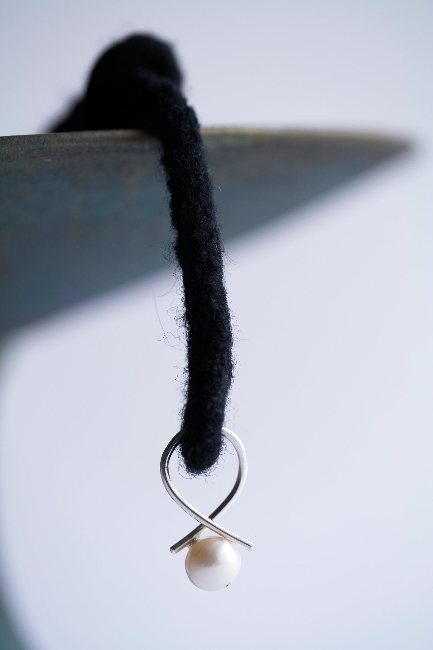 Yarn Necklace -Urushi black