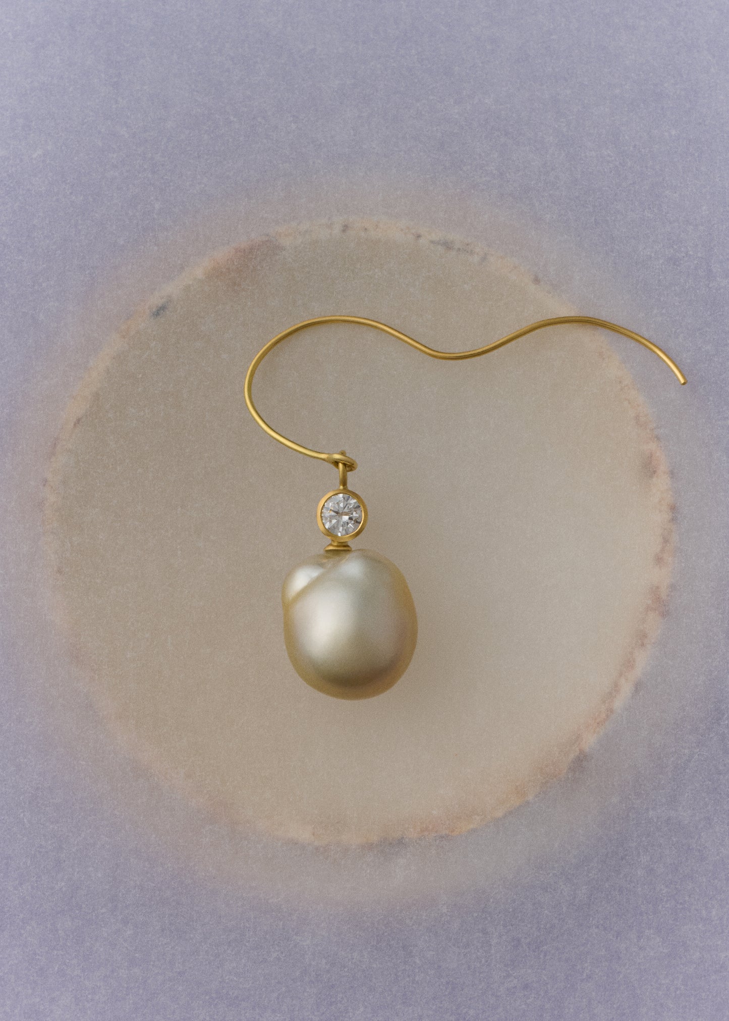 Honeyed Cloud Earring