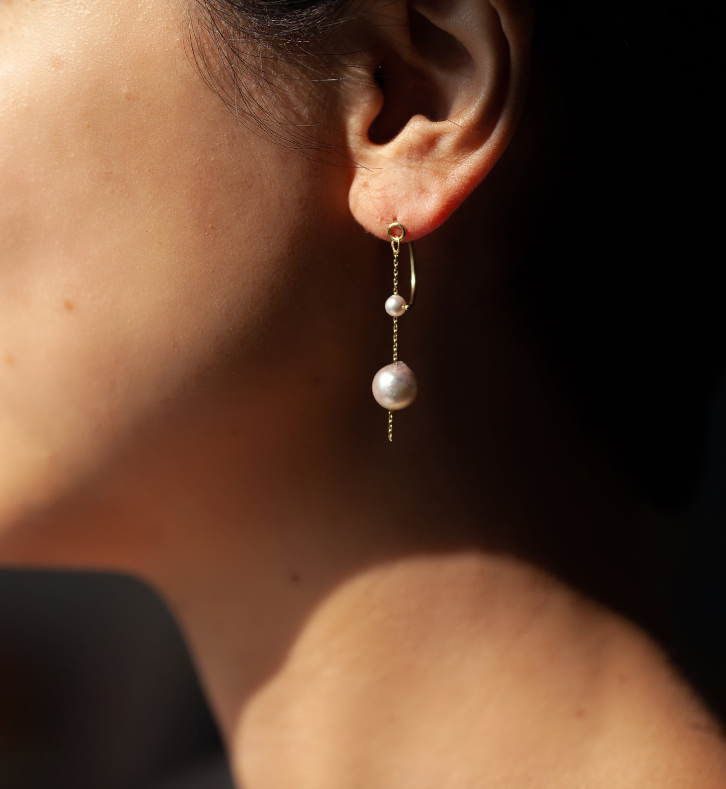 Drop Single Earring Akoya pearls
