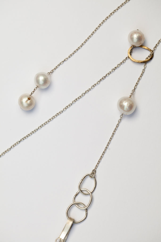 White tassel Necklace