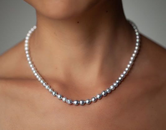 5mm  Gradation Akoya pearl Necklace