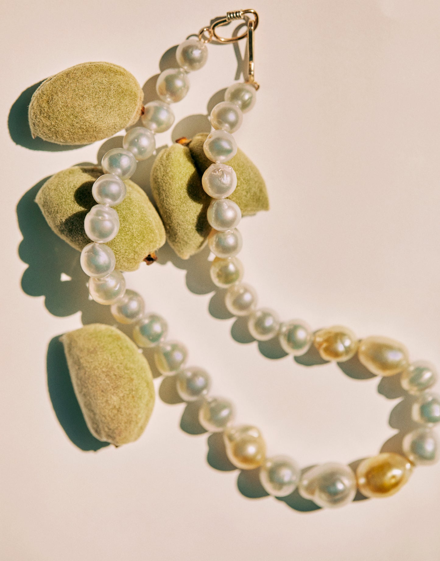 Blue and gold South Sea pearl Necklace