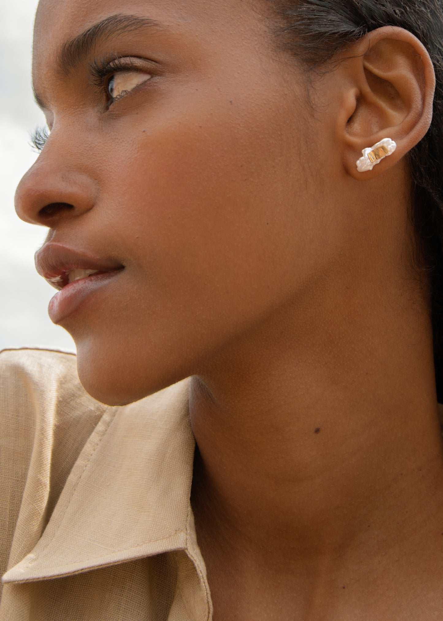 South Sea Keshi pearl Single earring
