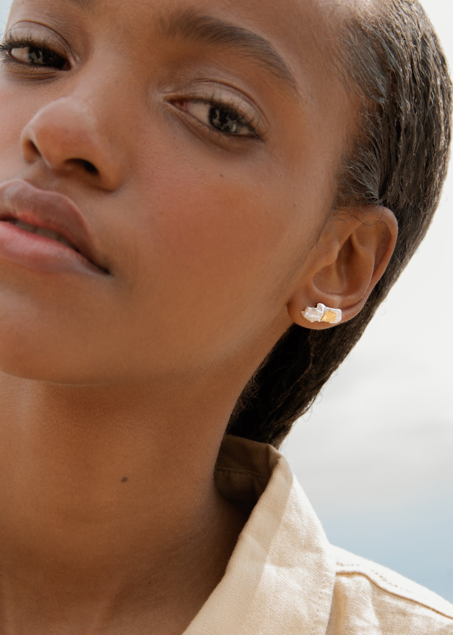 South Sea Keshi pearl Single earring