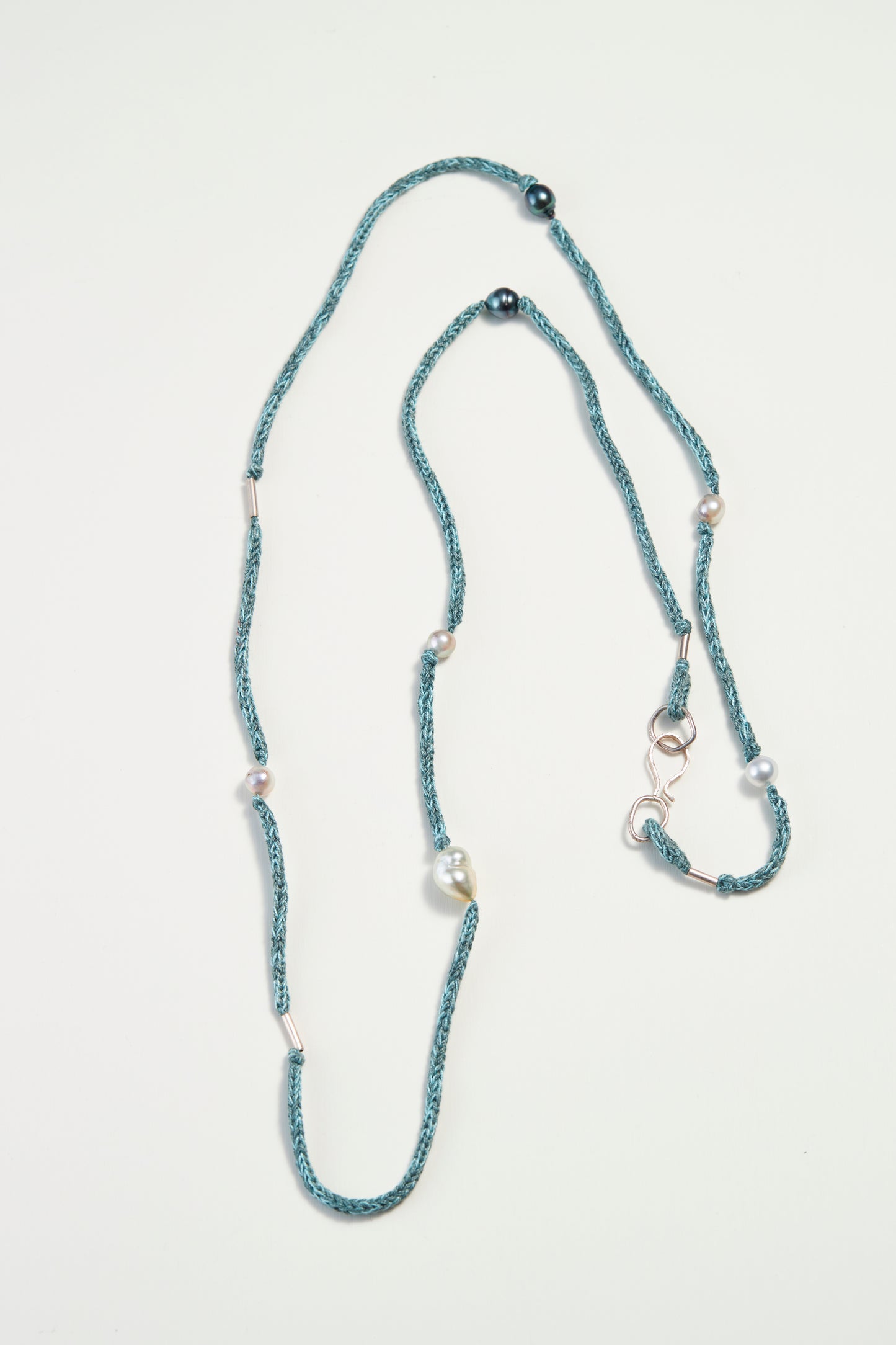 Code Necklace Mint- Green&Blue